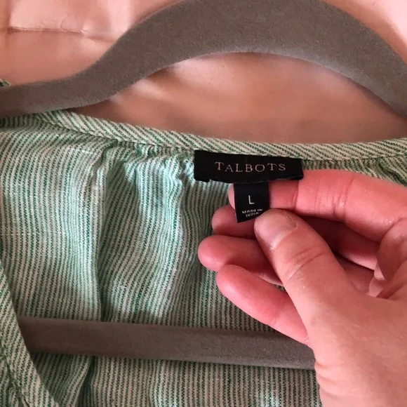 Talbots Linen Top Sz Large - Picture 5 of 6